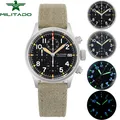 Militado-Montre Militaire Rétro VK67 Chronographe à Quartz 39mm SION L Boîtier en Acier