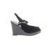 Kenneth Cole New York Wedges: Black Shoes - Women's Size 7 1/2