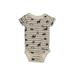 Gerber Organic Short Sleeve Onesie: Tan Bottoms - Size 3-6 Month