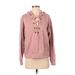 Ocean Drive Clothing Co. Pullover Hoodie: Pink Tops - Women's Size Small