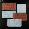 For fun DIY Silicone Chocolate Mold 26 Letter Number Chocolate Baking Tools Silicone Cake Mold Jelly