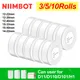 Niimbot D11 D101 D110 Offical Label Sticker Paper Rolls Various sizes of White Color Label Papers 3