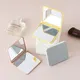 2-face Makeup Mirror Square Portable Cute Girl's Gift Hand Mini Mirror Pocket Double-sided Makeup