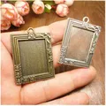 10pcs Retro Antique Bronze MINI Painting Frame Creative Decorative DIY Photo Frame Pendant Home