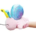 Handpuppe schnecke Tiere Pädagogisches Hand Cartoon Tier Plüsch puppe Finger Puppen theater Plüsch