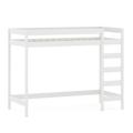 Lit mezzanine en pin massif 180x80 blanc