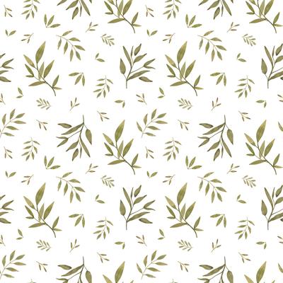 Papier peint foliage vert