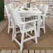 Weatherly 7-piece Outdoor Dining Set - 42" x 84" Table, Counter-height