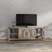 Modern Farmhouse Metal X Wood TV Stand for TVs up to 70", Universal TV Stand with Cabinets & Shelves Entertainment Center
