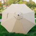 9' Outdoor Market Patio Umbrella with Push Button Tilt and Crank