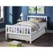 Twin Size Platform Bed with Twin Size Pull-Out Trundle Bed, Pine Wood Bed with Slated-Shaped Headboard and Footboard