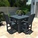 Lehigh 5-piece Outdoor Dining Set - 42" x 42" Table, Counter-height
