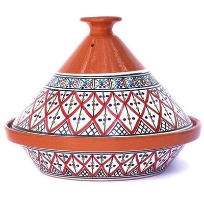 Kamsah Bohemian Supreme Large Tagine - Handcrafted Ceramic Pot