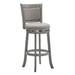 Verona Panel Back Linen Swivel 29-inch High Back Bar Stool by iNSPIRE Q Classic