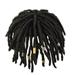 ZTTD Black Crochet Braided Hair Hip Hop Men s African American Hair Fiber Curly Hair Piece Men s Wig Male Dirty Braid Set Head Short Hair Exaggerated Styling Acting Cool Hip Hop Beauty Tool