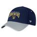 Men's Fanatics Branded Navy/Gray Milwaukee Brewers Stacked Logo Flex Hat