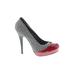 Madden Girl Heels: Slip-on Stiletto Cocktail Party Red Houndstooth Shoes - Women's Size 7 - Round Toe