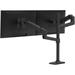 Ergotron Desk Mount for Monitor Display TV - Adjustable Height - 2 Display Supported - 40 in. Screen Support - 100 x 100 75 x 75 VESA Standard Matte Black