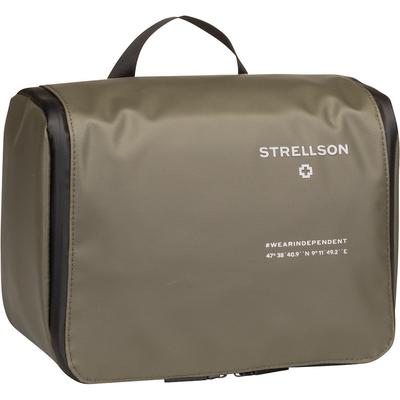 Strellson Kulturbeutel Stockwell 2.0 Benny Washbag LHZ Khaki Grau Herren