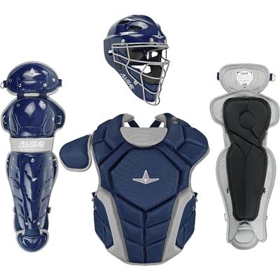 All Star Top Star NOCSAE Certified Baseball Catcher's Kit - Ages 12-16 Navy