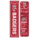 Wisconsin Badgers 47" Double Sided Winter Leaner Fan Sign