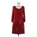 Krista Lee Casual Dress: Burgundy Dresses - Women's Size Medium