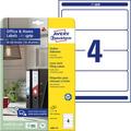 Avery-Zweckform Lever arch file labels L6061-10 59 x 192 mm Paper White Permanent adhesive 40 pc(s)