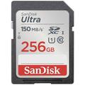 SanDisk SDXC Ultra 256GB (Class 10/UHS-I/150MB/s) SDXC card 256 GB UHS-Class 1 Waterproof, shockproof