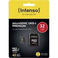 Intenso Premium microSDHC card 32 GB Class 10, UHS-I incl. SD adapter