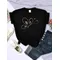 Magliette con stampa a farfalla a colori Stereo 3D magliette di marca di moda femminile magliette