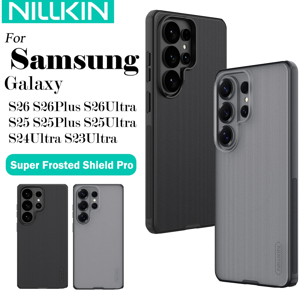 Nillkin per Samsung Galaxy S26 Ultra S26 Plus S25 Ultra S24 Ultra S23 Ultra Serie Frosted Shield Pro Custodia Protettiva per Telefono