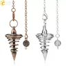 Pendolo radioestesia pendolo divinatorio pendolo esoterico Metallo Pendolo Amuleto Spirale del Cono