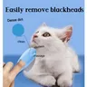 La spazzola per il mento nera per la pulizia del gatto portatile può aiutare a pulire la spazzola in