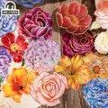 Mr. Paper 8 Styles 10 pz/borsa adesivi per piante Vintage fiori creativi freschi rose decorazione