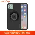 Custodia Quick Mount per iPhone 17 16 15 14 13 Pro XsMax 8 Plus 7 6 SE per sincetop Clip da cintura per bicicletta Supporto per telefono per moto