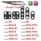 2 pezzi, obiettivo in vetro per fotocamera posteriore posteriore per Xiaomi Redmi Note 8 Pro 7 9 9S 10 11 11s Pro 10s 8T 9A 9C Mi Note 10 10T Pro con adesivo