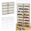 1:64 per Hot Wheels Display Box Car Model Toy Cabinet Rack per Hotwheels Cars Diecast Storage