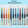 30 colori Fastdry Gel Pen Set 0.5mm nero blu School Office Straight Liquid Rollerball Pen Rolling
