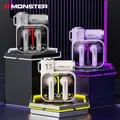Monster XKT15 Wireless Bluetooth 5.3 cuffie auricolari da gioco Design unico cuffie da gioco TWS auricolari con riduzione del rumore nuovo