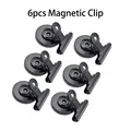 6pcs clip magnetiche rotonde in metallo nero 31mm per magneti per frigorifero ricette da parete Memo