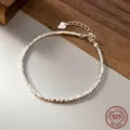 La Monada 15 + 4.5 cm Braccialetti irregolari semplici per le donne Gioielli in argento sterling 925 Bracciale da donna in argento sterling 925 pregiato