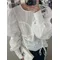 Camicia femme in pizzo ricamato primavera Casual bianco top camicetta da donna camicetta da donna