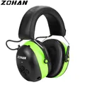 ZOHAN Protezione dell'udito Cuffie Bluetooth Cuffie antirumore 5.0 Cuffie Riduzione del rumore di sicurezza 25dB Protezione NRR per la falciatura della musica
