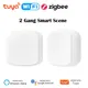 Tuya Smart WiFi/Zigbee Interruttore Interruttore a pulsante 2Gang 6 Scena Wireless Smart Home, Casa Intelligente Telecomando Automazione Scenario Interruttore
