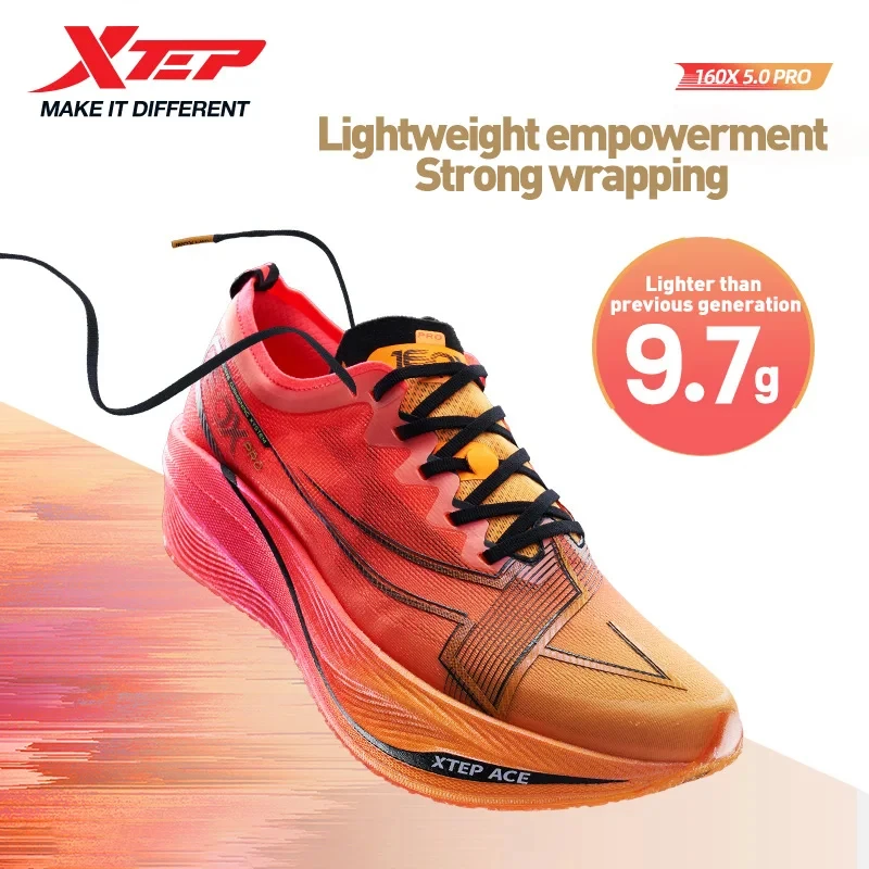 Xtep 160X 5.0 Pro Scarpe da corsa da uomo Piastra in carbonio Maratona professionale PB Scarpe sportive Sneaker leggera e resistente 977319110039