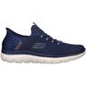 SKECHERS Herren Freizeitschuhe SUMMITS, Größe 46 in Blau