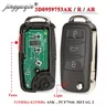 Jingyuqin 3/4BTN 315/433MHz ID46 Flip Remote Key Fob per Touareg VW Touareg Phaeton 2002-2012