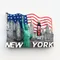 America New York Souvenir da viaggio Magneti per frigorifero Souvenir turistici USA Adesivi
