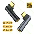 Gomito USB Tipo C a 3,5 mm Adattatore per auricolari HiFi Jack da 3,5 Cuffie Cavo adattatore audio