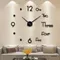 Orologio da parete 3D orologi da parete luminosi senza cornice orologio digitale fai da te adesivi da parete orologio silenzioso per la decorazione della parete dell